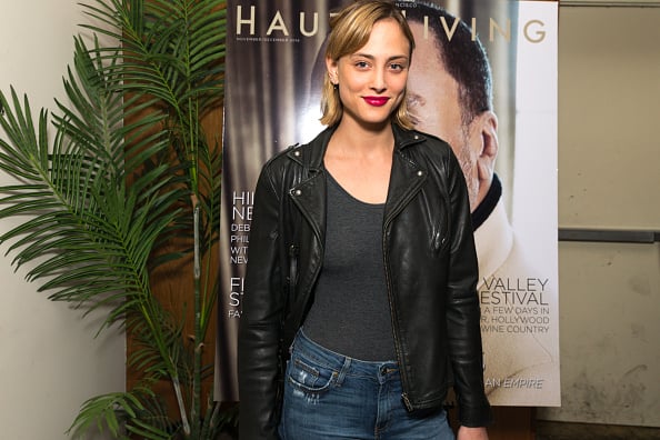 Nora Arnezeder Leather Jacket Casual Body