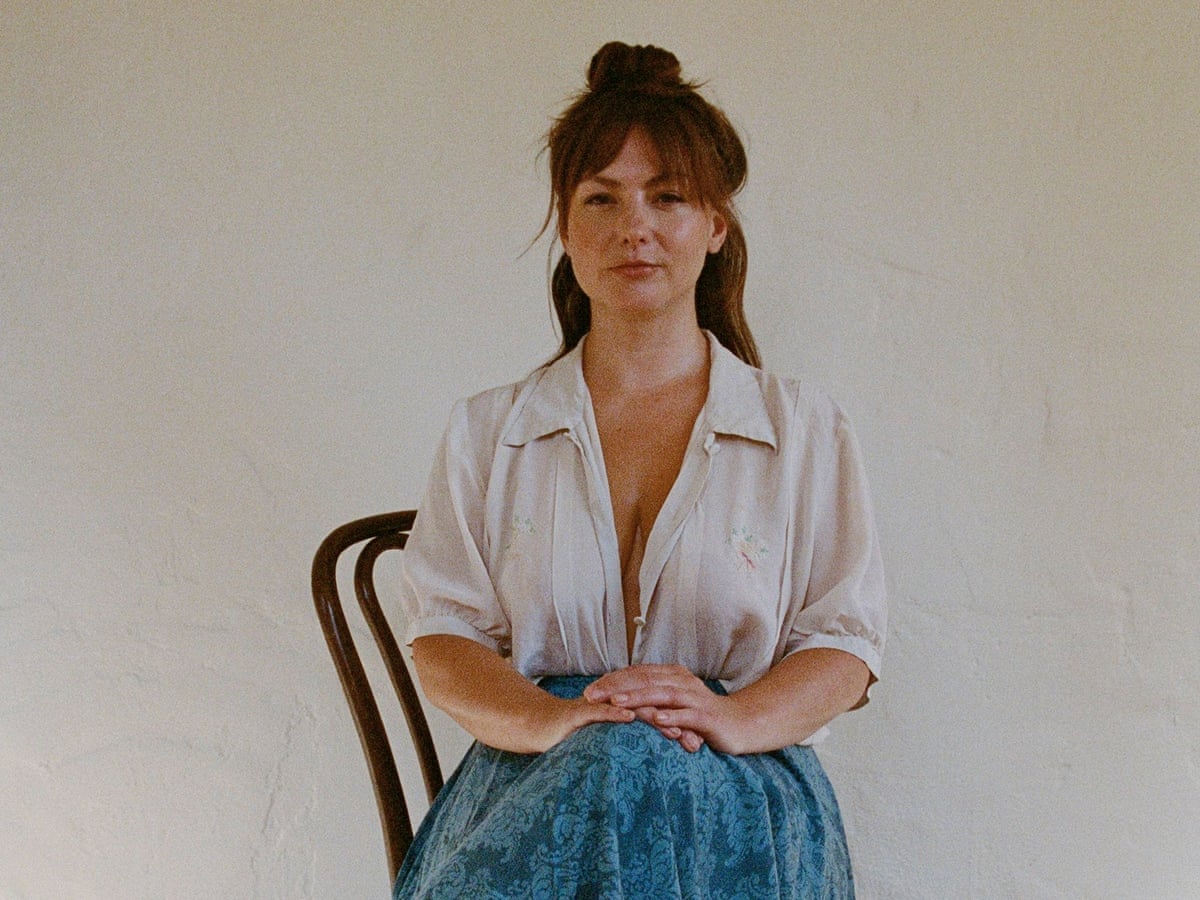 Angel Olsen White Blouse Blue Skirt Body