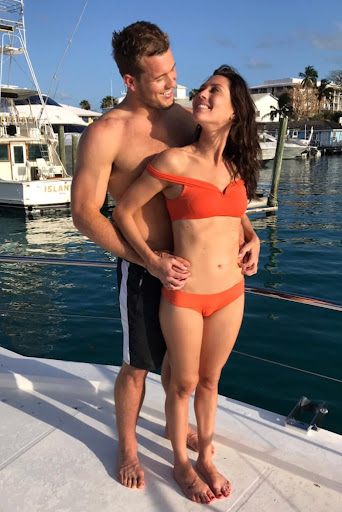 Becca Kufrin Orange Bikini Toned Body