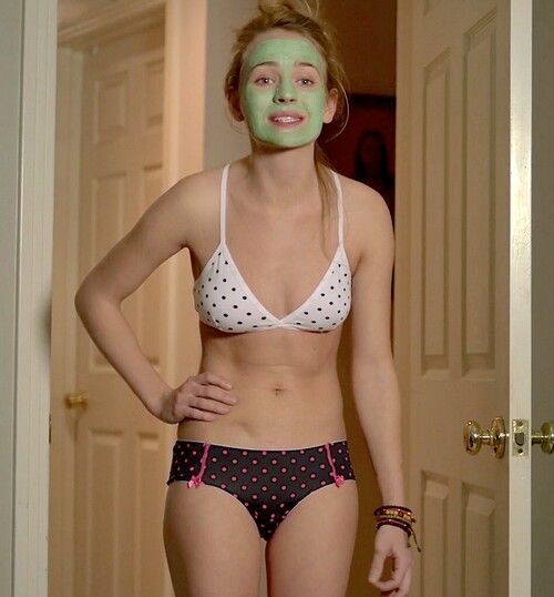 Brittany Robertson Polka Dot Lingerie Body