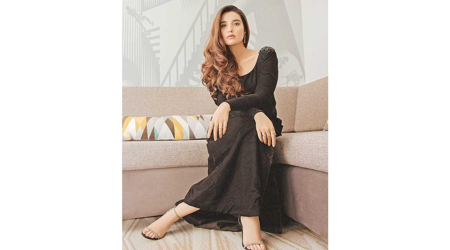 Hareem Farooq Black Dress and Body