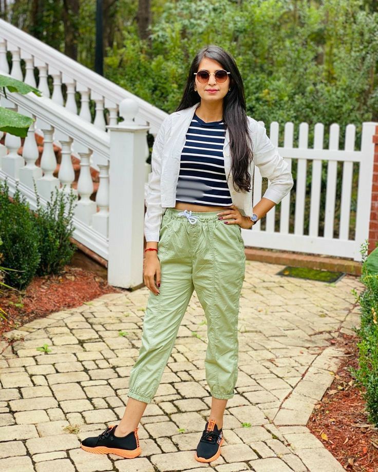 Kinjal Dave Striped Top White Jacket Body