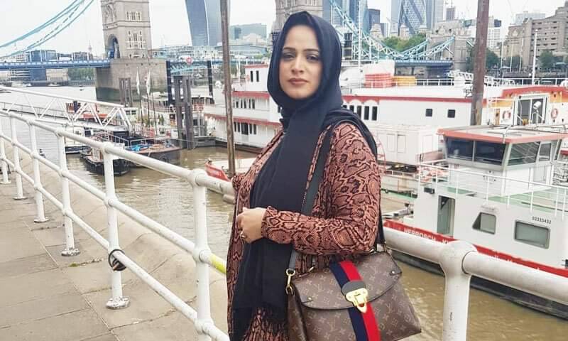 Noor Bukhari Elegant Brown Lace Top